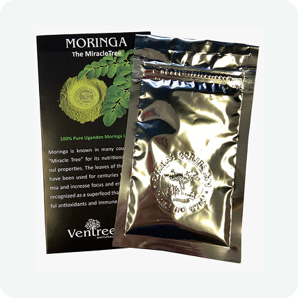 Sample Moringa Leaf Powder Pouch
